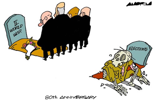 Cartoon: Celebrations (medium) by Amorim tagged iiworldwar,nazism,farright,iiworldwar,nazism,farright