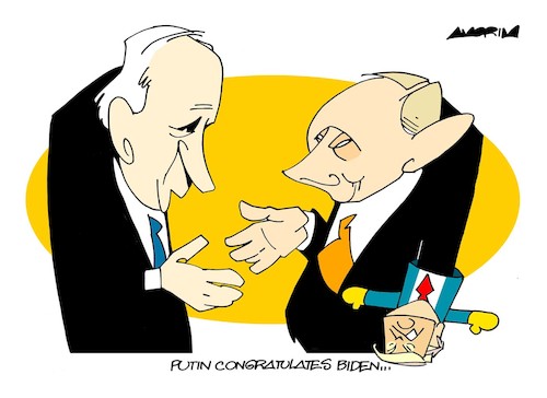 Cartoon: Confirmed (medium) by Amorim tagged joe,biden,purin,us,election,2020