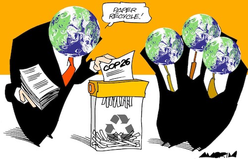 Cartoon: COP 26 (medium) by Amorim tagged cop26,climate,change,climateemergency