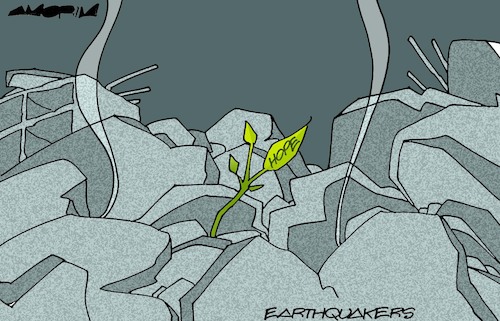 Cartoon: Hope (medium) by Amorim tagged earthquake,turkey,siria,earthquake,turkey,siria