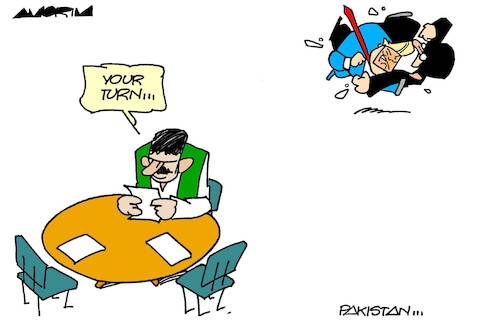 Cartoon: Pakistani mediation (medium) by Amorim tagged trump,iran,pakistan,trump,iran,pakistan