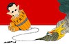 Cartoon: Burning wick dynamite (small) by Amorim tagged syria,bashar,al,assad,economic,crisis