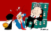 Cartoon: Complaints (small) by Amorim tagged iran,trump,xijimping