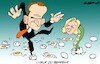 Cartoon: Macron x LePen (small) by Amorim tagged france,lepen,macron