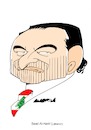 Cartoon: Saad al Hariri (small) by Amorim tagged saad,al,hariri,lebanon