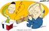 Cartoon: Snake charmers (small) by Amorim tagged france,elections,marine,le,pen,jordan,bardella