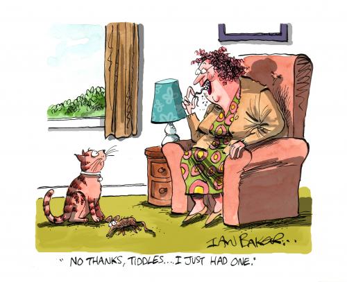 Cartoon: charity joke book cartoon (medium) by Ian Baker tagged gag,cartoon
