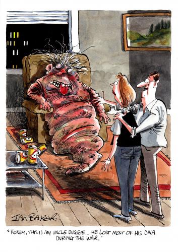 Cartoon: Penthouse Full Page USA (medium) by Ian Baker tagged penthouse,war,dna