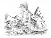 Cartoon: Book Illustration (small) by Ian Baker tagged fairy tale asbo princess prince frog kiss