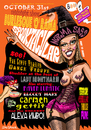 Cartoon: Burlesque Poster 6 (small) by Ian Baker tagged burlesque,nude,naked,show,dancers,halloween,spooky,ghosts,witch,scary,cabaret,norma,sass,strippers