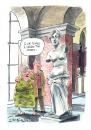 Cartoon: Exhibition piece (small) by Ian Baker tagged venus,louvre,art,exhibition,museum,gallery