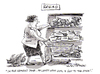 Cartoon: Feed the birds (small) by Ian Baker tagged shop,store,bread,woman,lady,birds,hungry,food,magazine,gag,ian,baker,nature,greedy,humour,humor