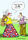 Cartoon: Greeting Card (small) by Ian Baker tagged golf,fashion,sport,trousers