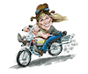 Cartoon: Jessi Comb Caricature cartoon (small) by Ian Baker tagged jessi,comb,myth,busters,tv,discovery,stunt,woman,stunts,racer,usa,engineer,the,fastest,on,four,wheels,motorbike,land,speed,record,ian,baker,cartoon,caricature,parody,tribute,crash