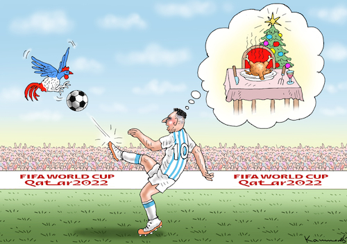 Cartoon: ARGENTINIEN VERSUS FRANKREICH (medium) by marian kamensky tagged argentinien,versus,frankreich,argentinien,versus,frankreich