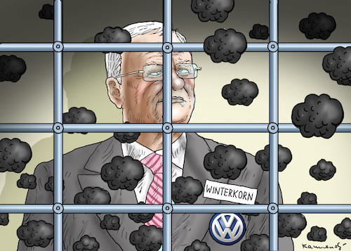 Cartoon: BORN TO BE WINTERKORN (medium) by marian kamensky tagged dieselaffenaffäre,mathias,müller,vw,winterkorn,scheuer,katalysatorendrama,dieselaffenaffäre,mathias,müller,vw,winterkorn,scheuer,katalysatorendrama