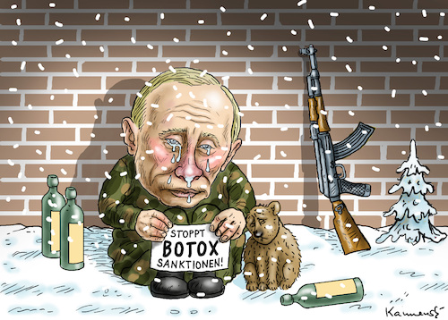 Cartoon: BOTOX SANKTIONEN (medium) by marian kamensky tagged putins,bescherung,ukraine,provokation,swift,nato,osterweiterung,putins,bescherung,ukraine,provokation,swift,nato,osterweiterung