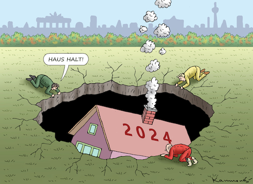 Cartoon: BUNDESHAUSHALT 2024 (medium) by marian kamensky tagged bundeshaushalt,2024,bundeshaushalt,2024