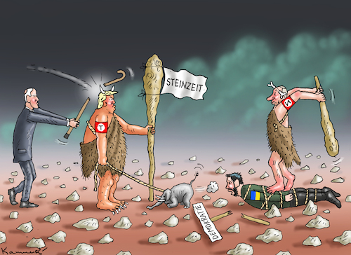 Cartoon: DEMOKRATIE IN GEFAHR (medium) by marian kamensky tagged demokratie,in,gefahr,trump,ukraine,putin,demokratie,in,gefahr,trump,ukraine,putin