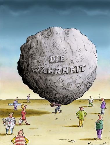 Cartoon: Die Wahrheit (medium) by marian kamensky tagged humor,illustration,wahrheit,lüge