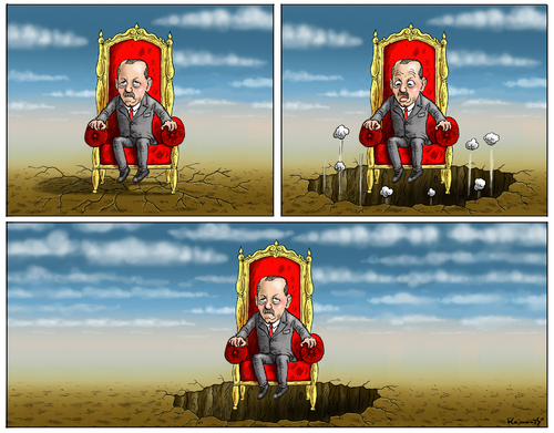 Cartoon: Erdogan bleibt (medium) by marian kamensky tagged erdogan,türkei,korruption,erdogan,türkei,korruption