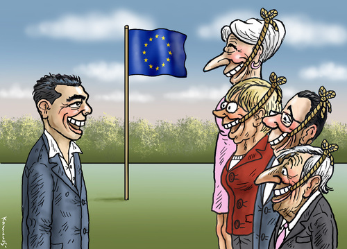 Cartoon: EU APOCALYPSE NOW (medium) by marian kamensky tagged alexis,tsipras,griechenland,rettungsschirm,eu,griechowestern,alexis,tsipras,griechenland,rettungsschirm,eu,griechowestern