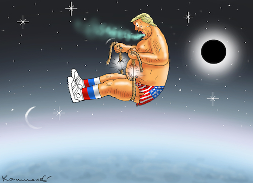Cartoon: GEFÄHRLICHE LEVITATION (medium) by marian kamensky tagged musk,trump,zuckerberg,bezos,felon,and,elon,in,panama,zölle,diktator,selenskyj,putin,ukraine,usa,china,handelskrieg,musk,trump,zuckerberg,bezos,felon,and,elon,in,panama,zölle,diktator,selenskyj,putin,ukraine,usa,china,handelskrieg