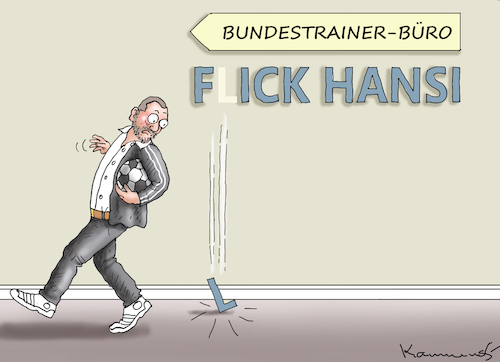 Cartoon: HANSI FLICK (medium) by marian kamensky tagged hansi,flick,hansi,flick
