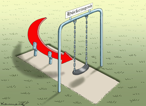 Cartoon: HÖCKEJUGEND (medium) by marian kamensky tagged höckejugend,höckejugend