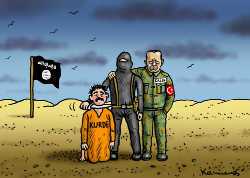 Cartoon: IS Kalif Erdo Gun (medium) by marian kamensky tagged erdogan,is,kurden,syrien,terror,irak,erdogan,is,kurden,syrien,terror,irak