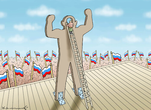 Cartoon: Jahrespressekonferenz von Putin (medium) by marian kamensky tagged jahrespressekonferenz,von,putin,jahrespressekonferenz,von,putin