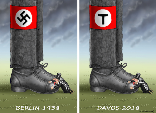 Cartoon: Kapitalisten lieben Trump (medium) by marian kamensky tagged weltwirtschaftsforum,in,davos,america,first,weltwirtschaftsforum,in,davos,america,first