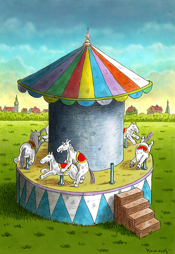 Cartoon: Karussell (medium) by marian kamensky tagged pferderennen,erotik,zirkus,karusel,karusel,zirkus,erotik,pferderennen