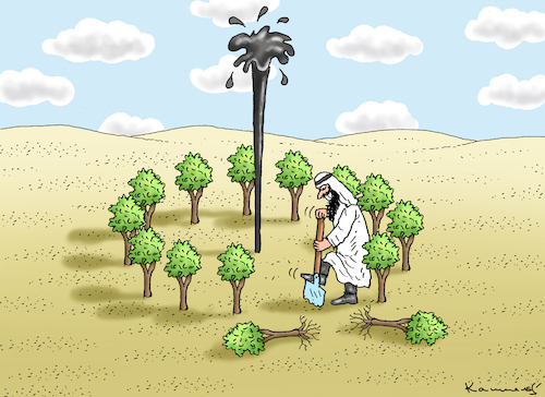 Cartoon: KLIMAGOPFEL IN DUBAI (medium) by marian kamensky tagged klimagopfel,in,dubai,klimagopfel,in,dubai