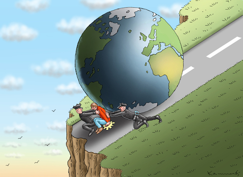 Cartoon: KLIMAKLEBEAKTIVIST (medium) by marian kamensky tagged klimaklebeaktivist,klimaklebeaktivist