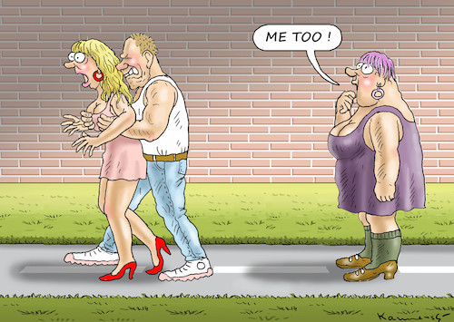 Cartoon: ME TOO (medium) by marian kamensky tagged me,too,me,too