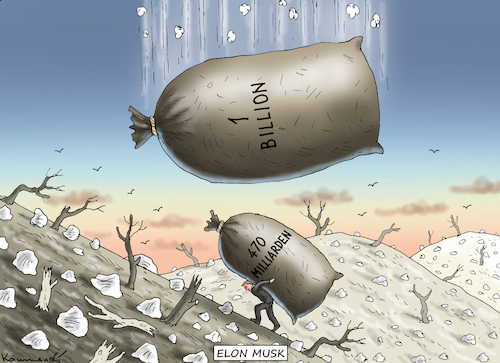 MUSK WIRD UNERTRÄGLICH REICH