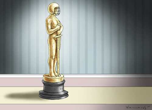 Cartoon: OSCAR-NACHT 2023 (medium) by marian kamensky tagged oscar,nacht,oscar,nacht