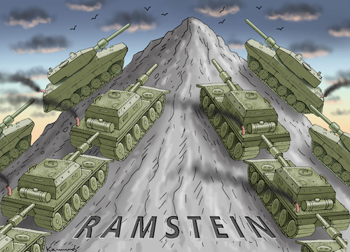 Cartoon: PANZERGIPFEL IN RAMSTEIN (medium) by marian kamensky tagged flucht,aus,cherson,putin,energieterror,weihnachtsgenozid,in,der,ukraine,olaf,untewegs,nach,ramstein,flucht,aus,cherson,putin,energieterror,weihnachtsgenozid,in,der,ukraine,olaf,untewegs,nach,ramstein