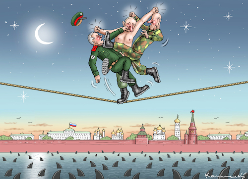 Cartoon: RUSSEN (medium) by marian kamensky tagged putin,prigoschin,und,shoigu,putin,prigoschin,und,shoigu
