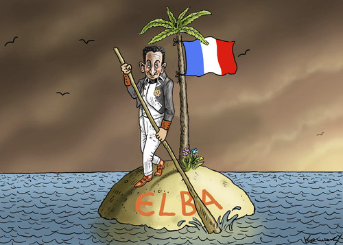 Cartoon: Sarkozy ist zurück (medium) by marian kamensky tagged zurück,ist,sarlozy,sarlozy,ist,zurück