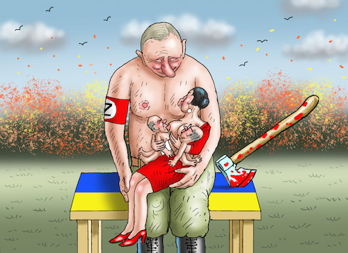 Cartoon: SAUGORGIEN DER LANDESVERRÄTER (medium) by marian kamensky tagged olafs,brandenburg,problem,afd,putin,propaganda,sachsen,thüringen,bsw,merz,scholz,olafs,brandenburg,problem,afd,putin,propaganda,sachsen,thüringen,bsw,merz,scholz