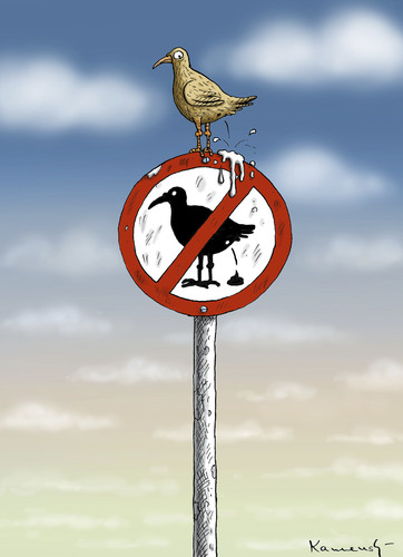 Cartoon: SCHEISSVOGELVERBOT (medium) by marian kamensky tagged verbote,ordnung,kultur,scheisse,vogel,freiheit,verbote,ordnung,kultur,scheisse,vogel,freiheit