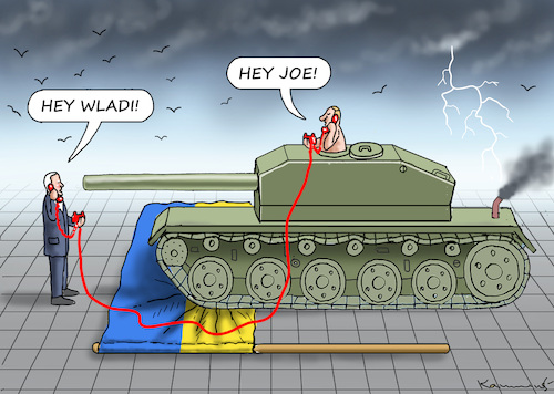 Cartoon: SMALLTALK (medium) by marian kamensky tagged putins,bescherung,ukraine,provokation,biden,putins,bescherung,ukraine,provokation,biden