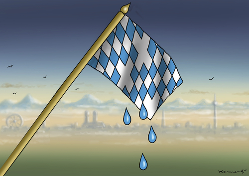 Cartoon: TERRORANSCHLAG IN MÜNCHEN (medium) by marian kamensky tagged terroranschlag,in,münchen,terroranschlag,in,münchen