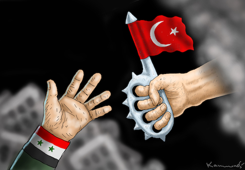 Cartoon: TÜRKEI HILFT (medium) by marian kamensky tagged erdbeben,türkei,syrien,erdbeben,türkei,syrien