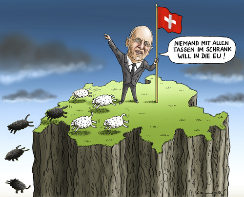 Cartoon: Ueli Maurer (medium) by marian kamensky tagged ueli,maurer,schweizer,verteidigungsminister,maurer,schweizer,verteidigungsminister,schweiz