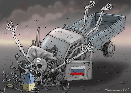 Cartoon: UKRAINISCHER STEIN DES ANSTOßES (medium) by marian kamensky tagged putins,bescherung,ukraine,provokation,swift,nato,osterweiterung,putins,bescherung,ukraine,provokation,swift,nato,osterweiterung