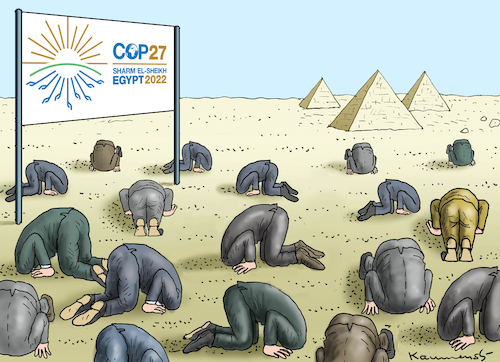 Cartoon: Weltklimakonferenz 2022 (medium) by marian kamensky tagged weltklimakonferenz,ägypten,weltklimakonferenz,ägypten