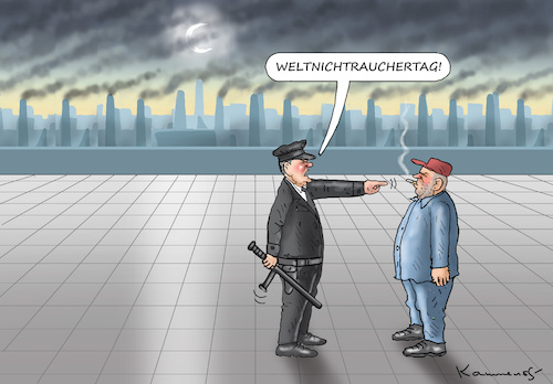 Cartoon: WELTNICHTRAUCHERTAG (medium) by marian kamensky tagged weltnichtrauchertag,weltnichtrauchertag